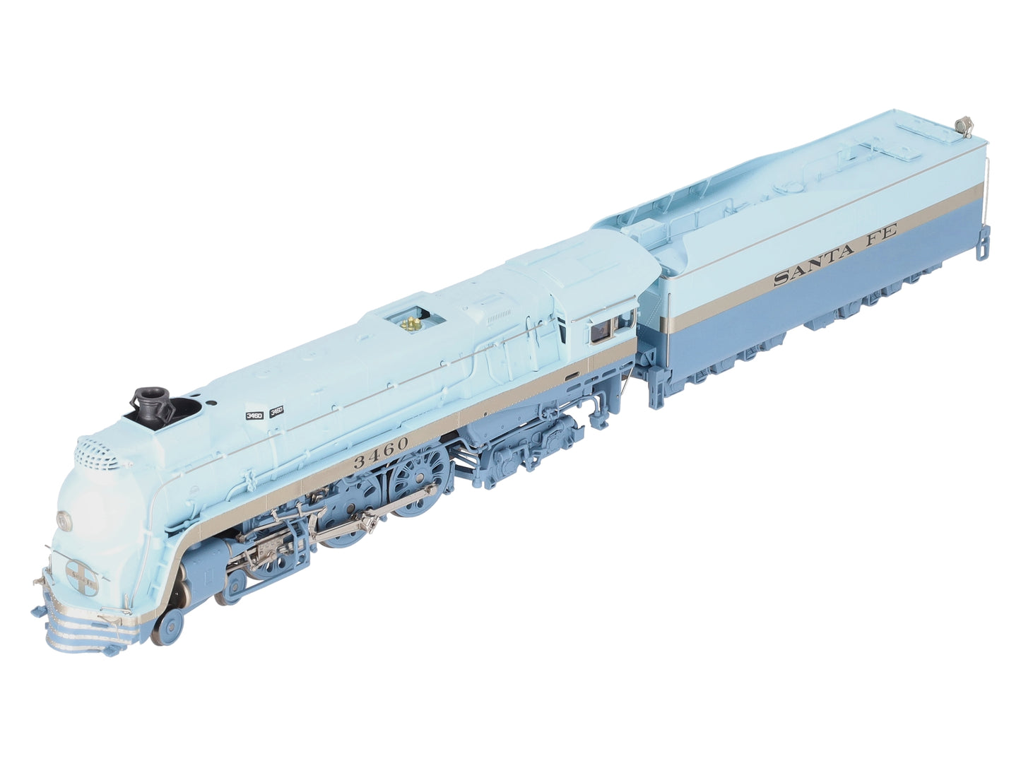 Broadway Limited 7355 HO ATSF Blue Goose Steam Locomotive Sound/DCC/Smoke #3460