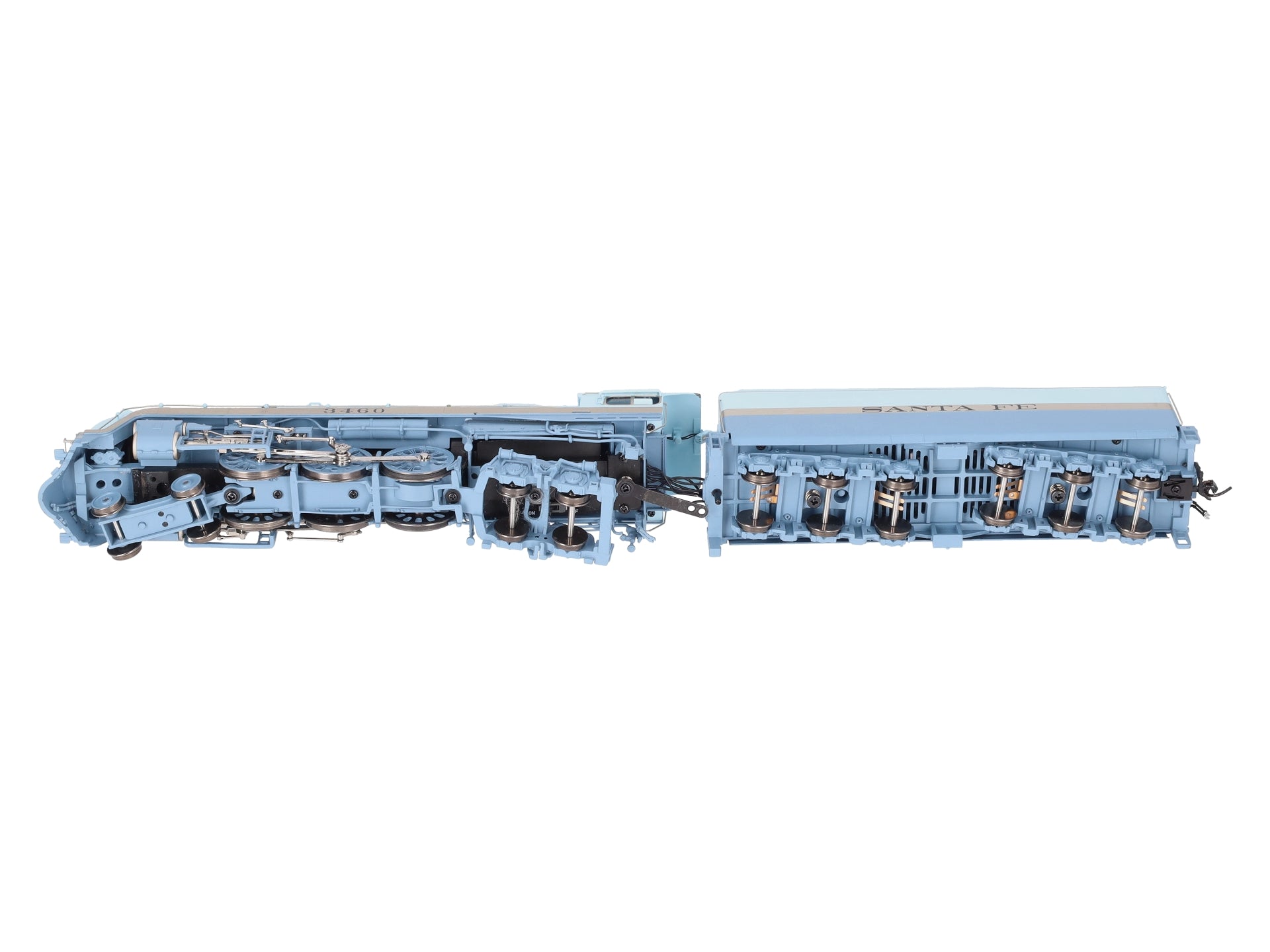 Broadway Limited 7355 HO ATSF Blue Goose Steam Locomotive Sound/DCC/Smoke #3460