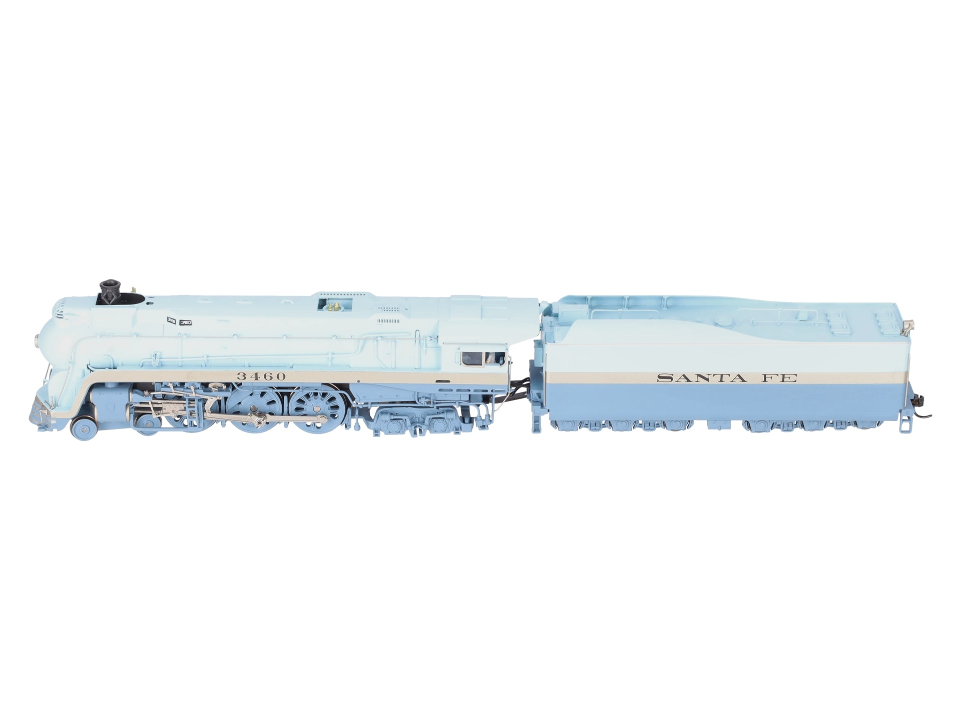 Broadway Limited 7355 HO ATSF Blue Goose Steam Locomotive Sound/DCC/Smoke #3460