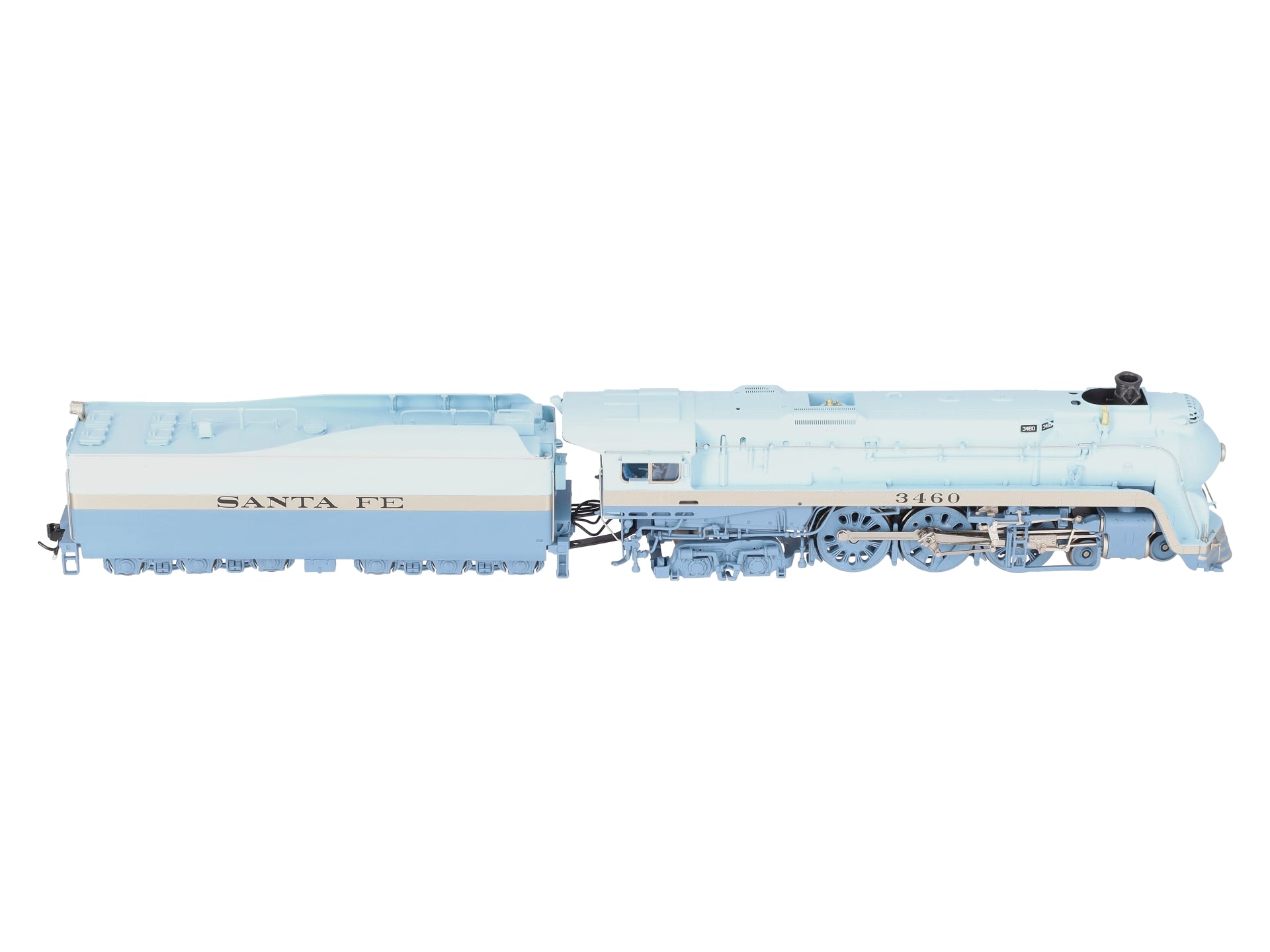 Broadway Limited 7355 HO ATSF Blue Goose Steam Locomotive Sound/DCC/Smoke #3460