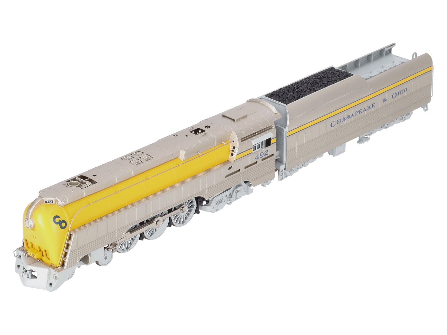 Broadway Limited 4556 HO BRASS C&O L-1 4-6-4 Hudson Steam Locomotive #492