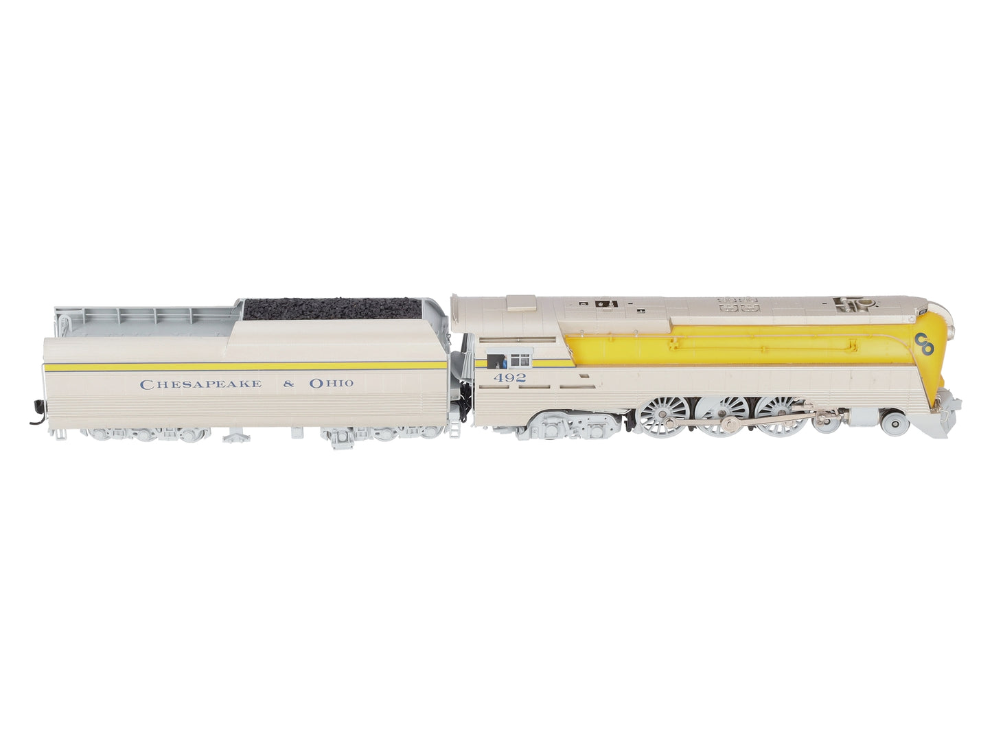 Broadway Limited 4556 HO BRASS C&O L-1 4-6-4 Hudson Steam Locomotive #492