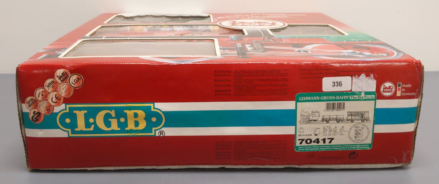 LGB 70417 G Scale Guterzug Coca-Cola Starter Set EX/Box