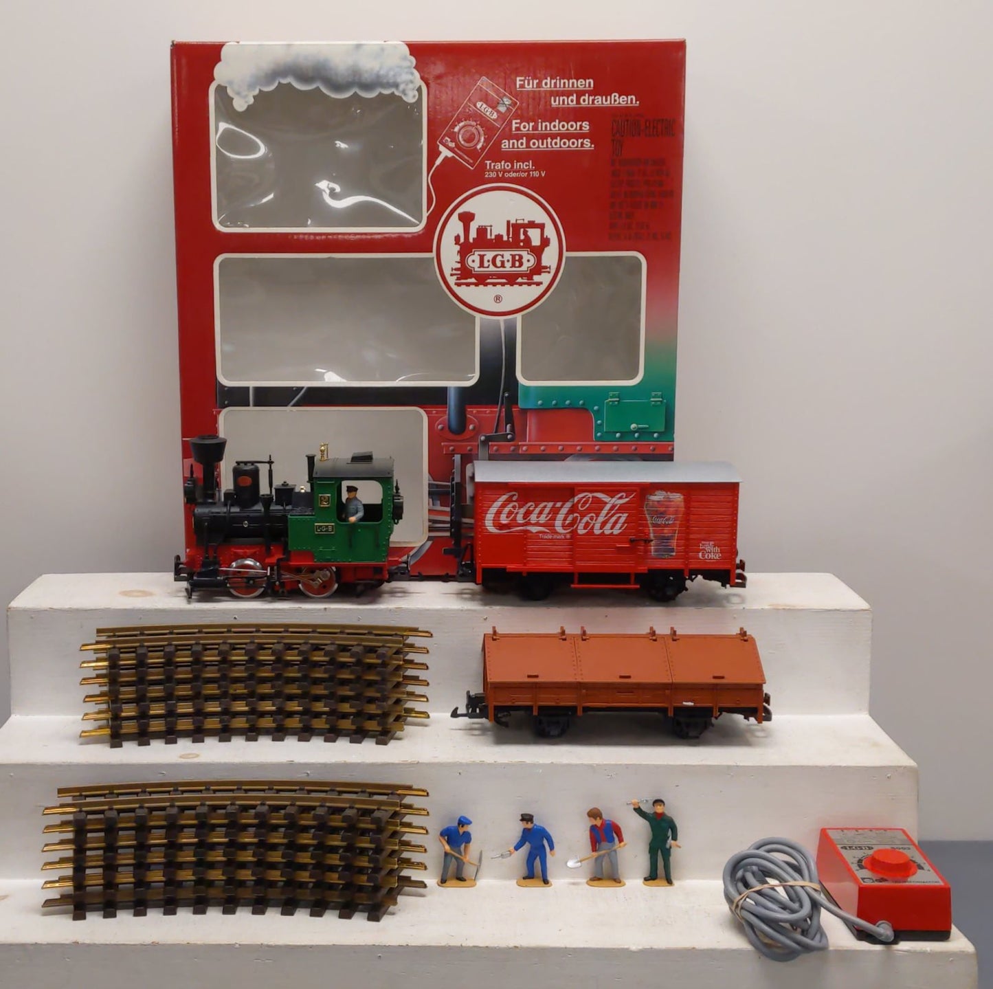 LGB 70417 G Scale Guterzug Coca-Cola Starter Set EX/Box