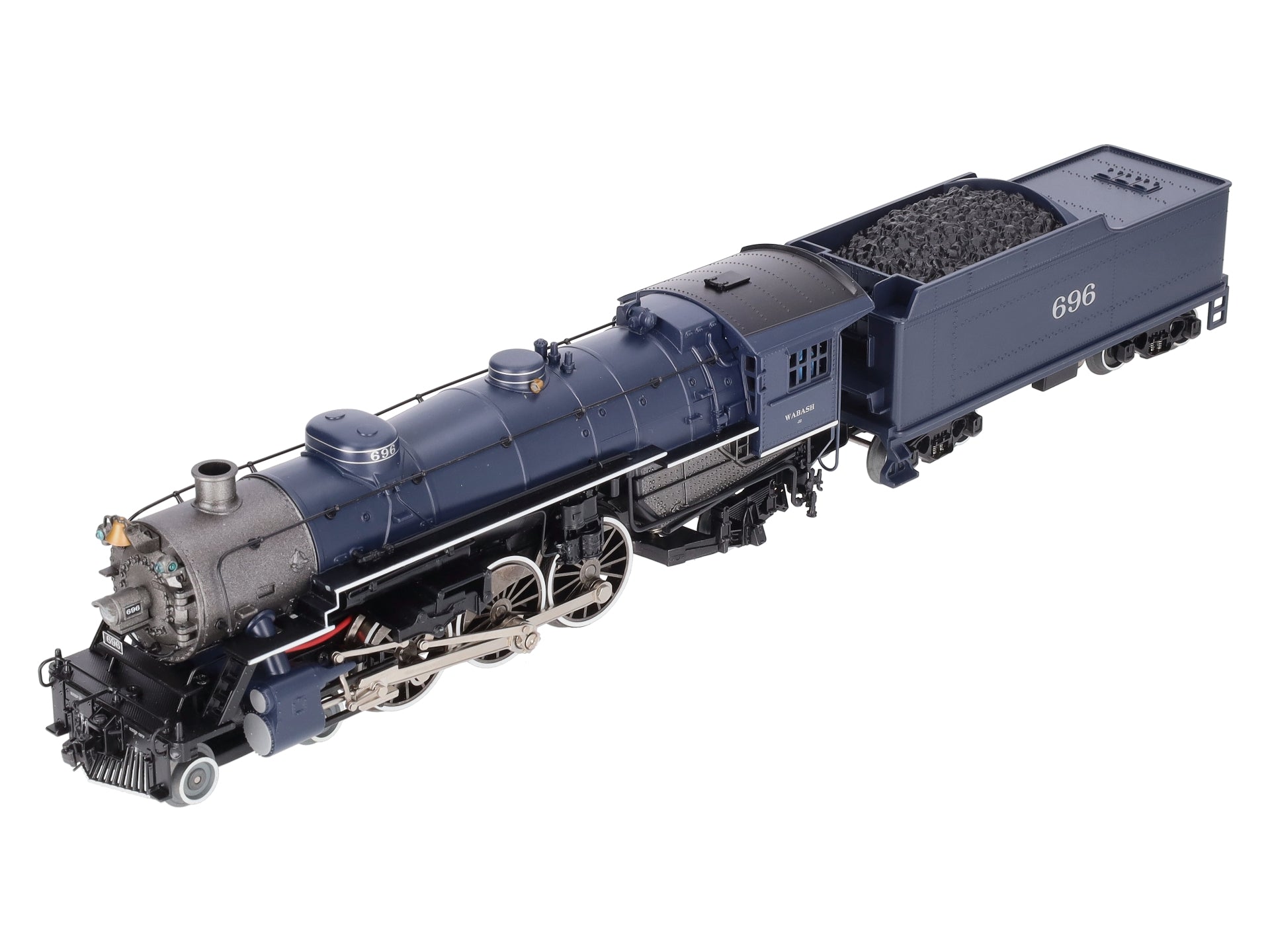 Williams 40804 O Gauge Wabash 4-6-2 Pacific Steam Loco & Tender #696 with Sound