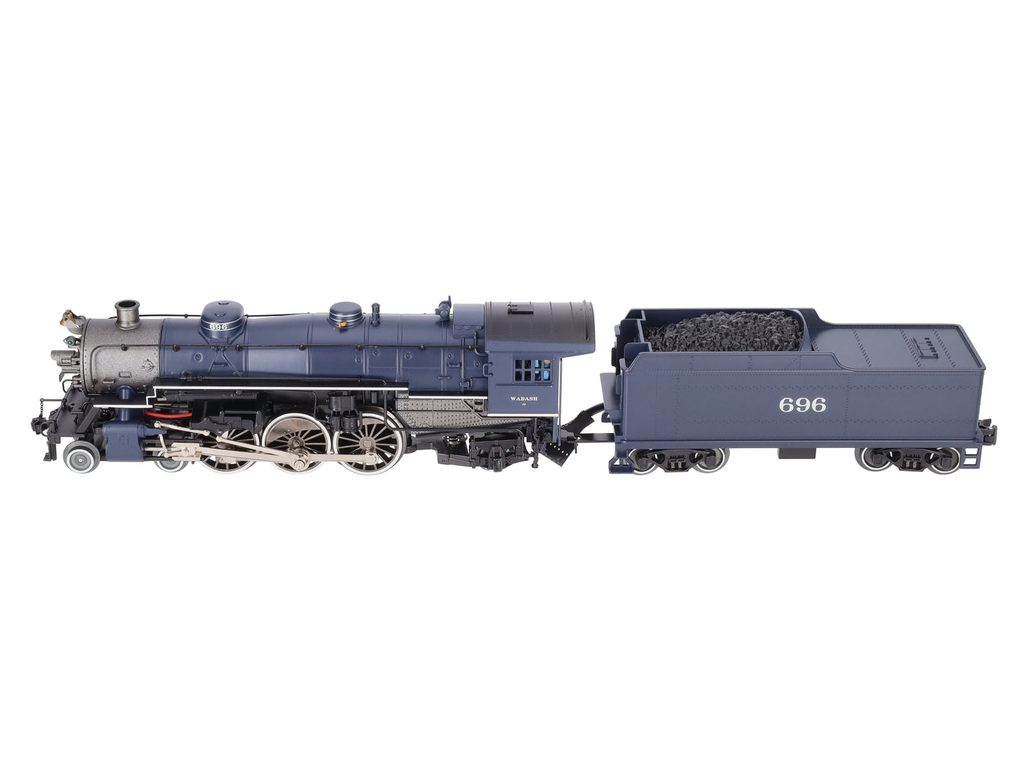 Williams 40804 O Gauge Wabash 4-6-2 Pacific Steam Loco & Tender #696 with Sound