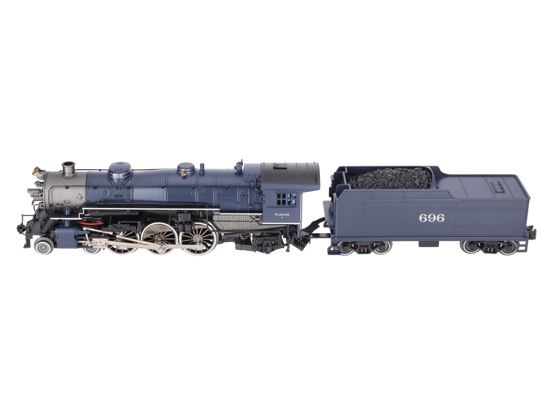 Williams 40804 O Gauge Wabash 4-6-2 Pacific Steam Loco & Tender #696 with Sound
