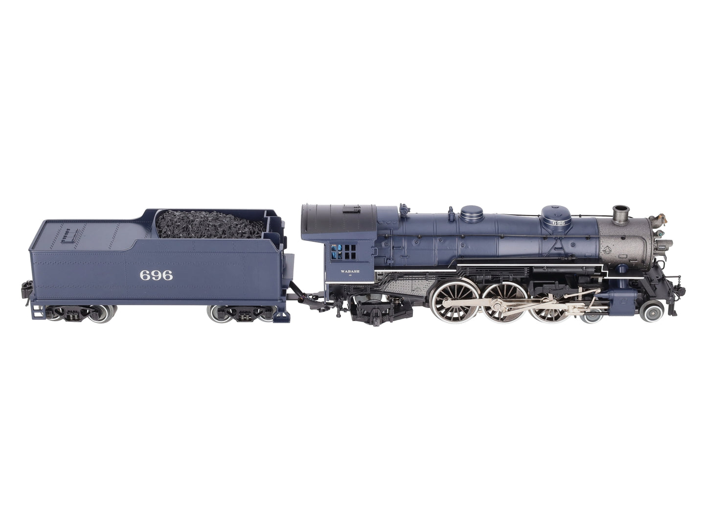 Williams 40804 O Gauge Wabash 4-6-2 Pacific Steam Loco & Tender #696 with Sound