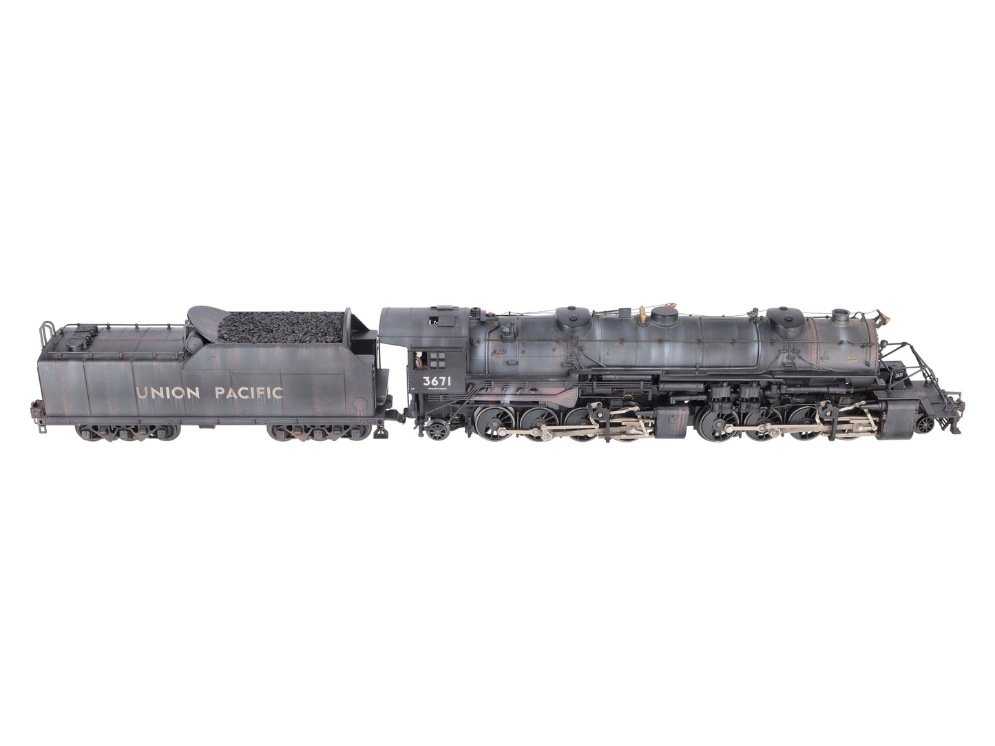 Lionel 6-82995 O Gauge Weathered Union Pacific Y-3 Steam Loco & Tender #3671