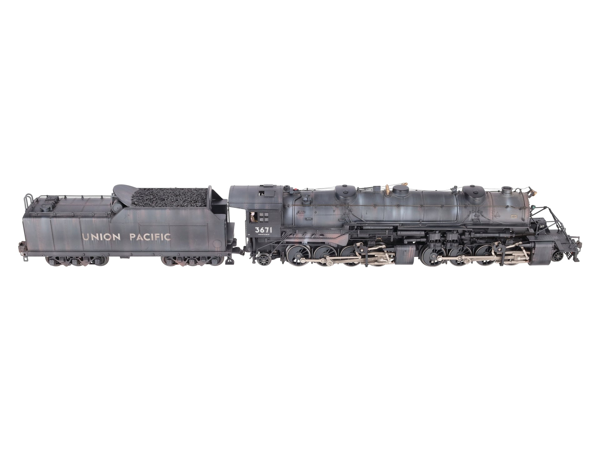 Lionel 6-82995 O Gauge Weathered Union Pacific Y-3 Steam Loco & Tender #3671