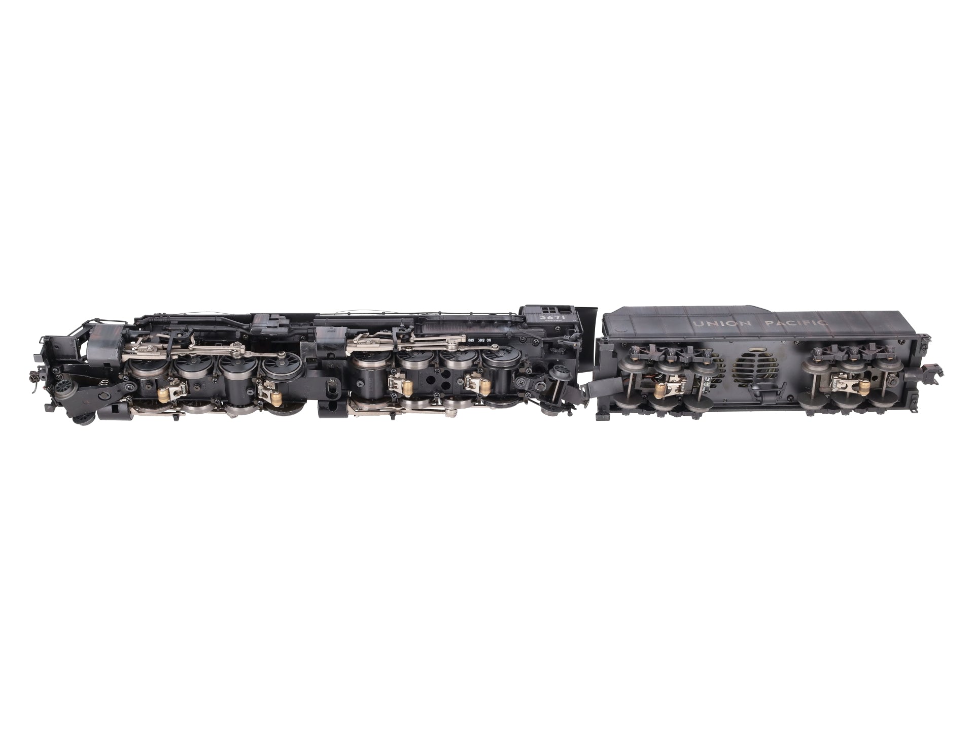 Lionel 6-82995 O Gauge Weathered Union Pacific Y-3 Steam Loco & Tender #3671