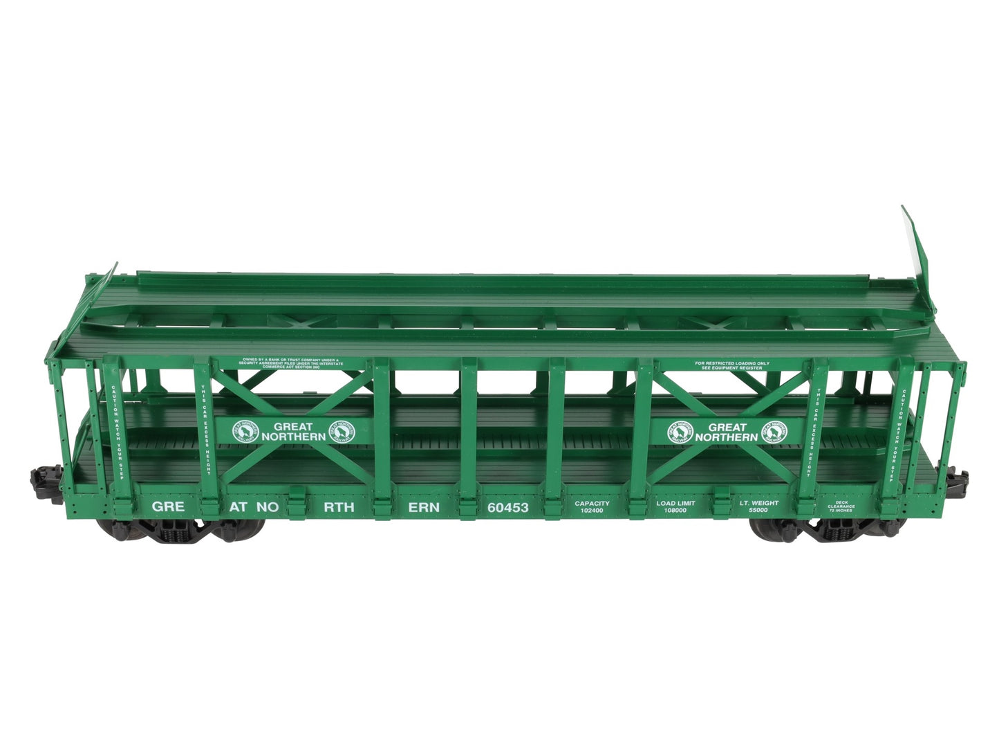 USA Trains R17221 G Great Northern Two-Tier Auto Carrier Flat Cars  EX/Box