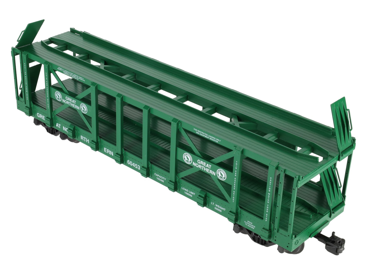 USA Trains R17221 G Great Northern Two-Tier Auto Carrier Flat Cars  EX/Box