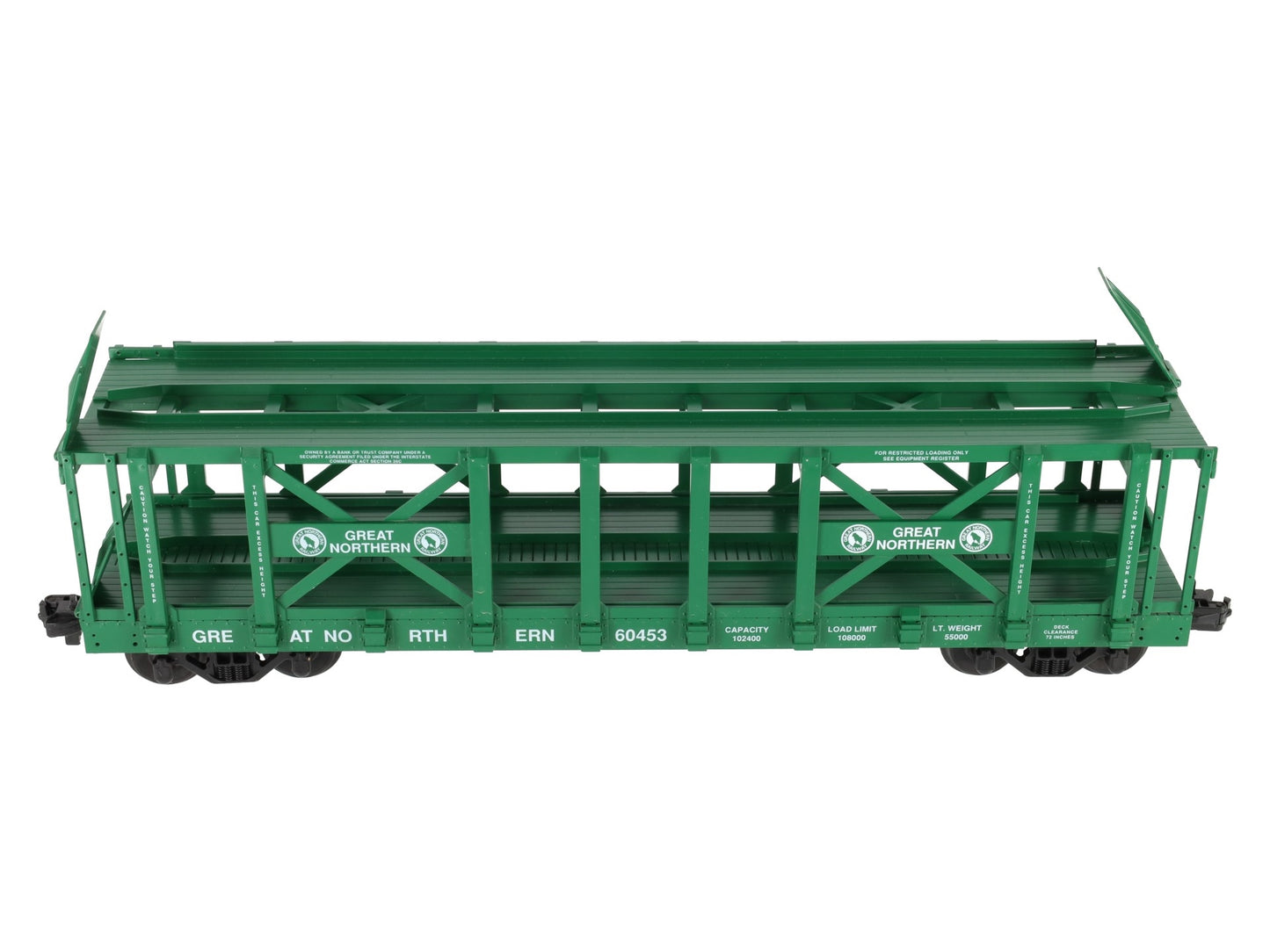 USA Trains R17221 G Great Northern Two-Tier Auto Carrier Flat Cars  EX/Box