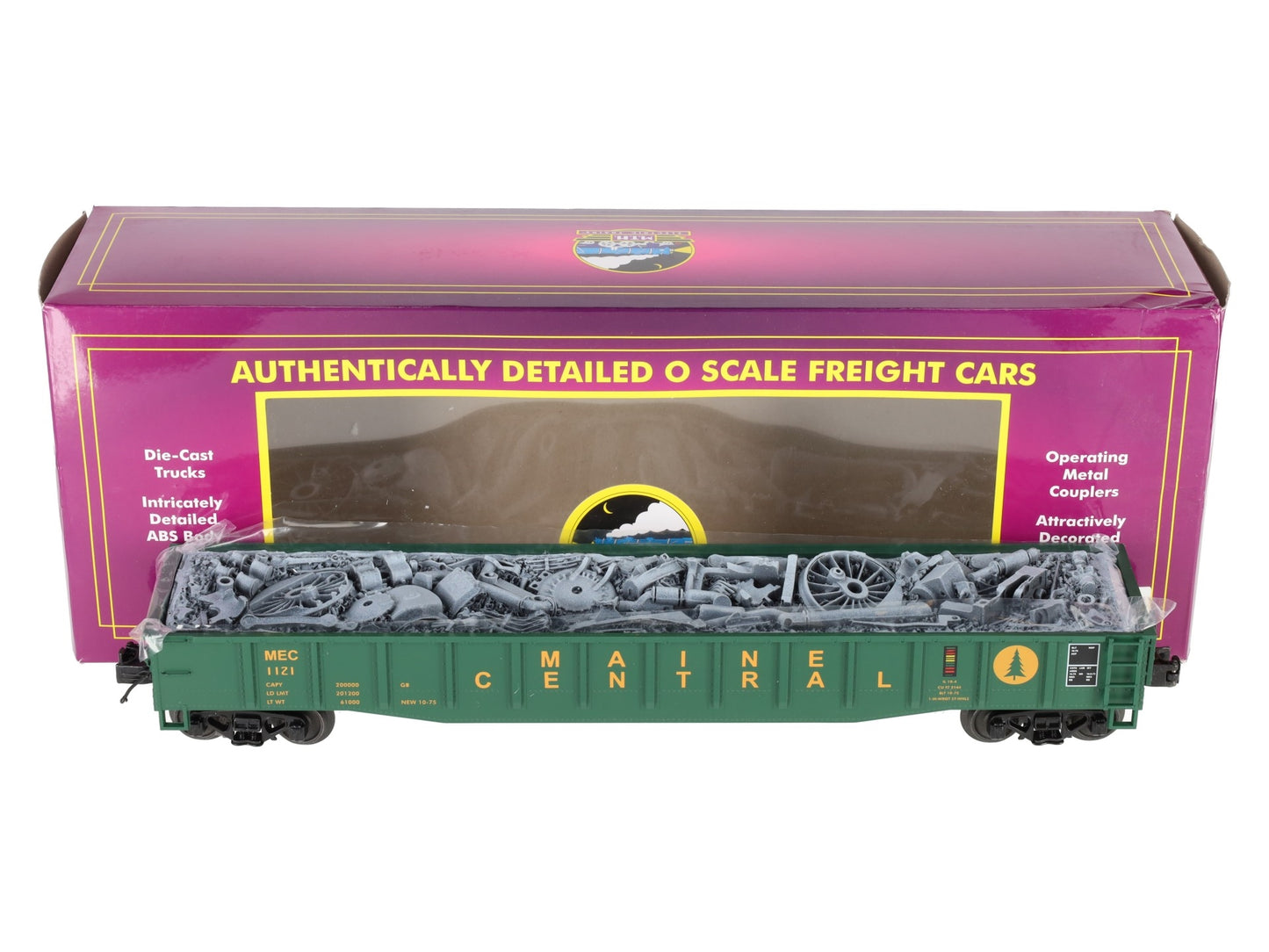 MTH 20-95600 O Maine Central Gondola Car w/Junk Load