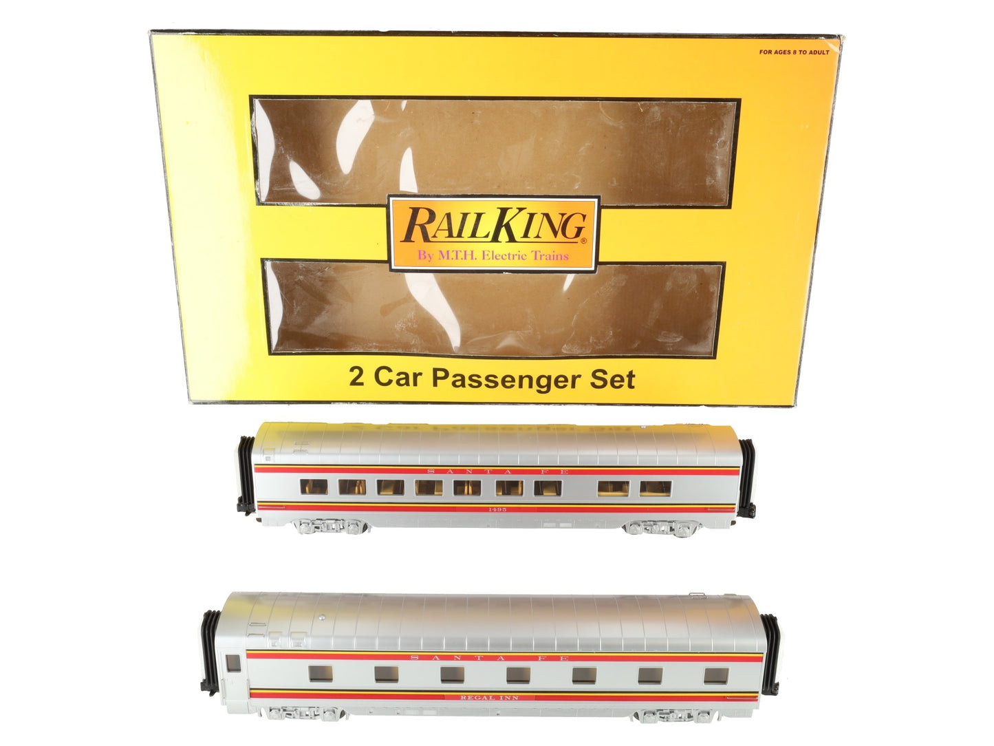 MTH 30-6719 O Santa Fe 60' Streamlined ABS Sleeper/Diner Set (Set of 2) LN/Box