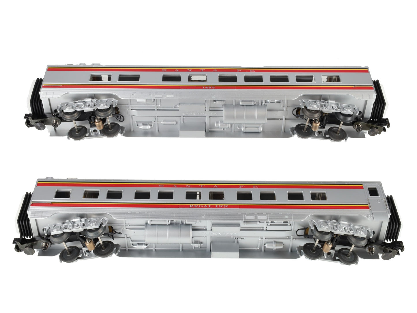 MTH 30-6719 O Santa Fe 60' Streamlined ABS Sleeper/Diner Set (Set of 2) LN/Box