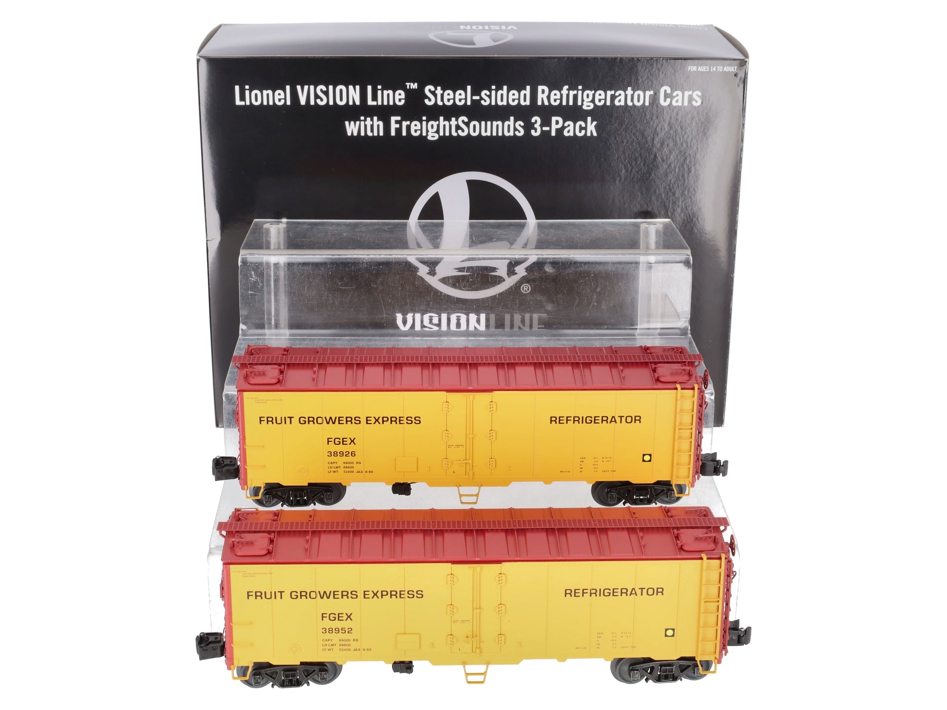 Lionel 2326310 O VISIONLINE Fruit Growers Express Reefer (Set of 3)