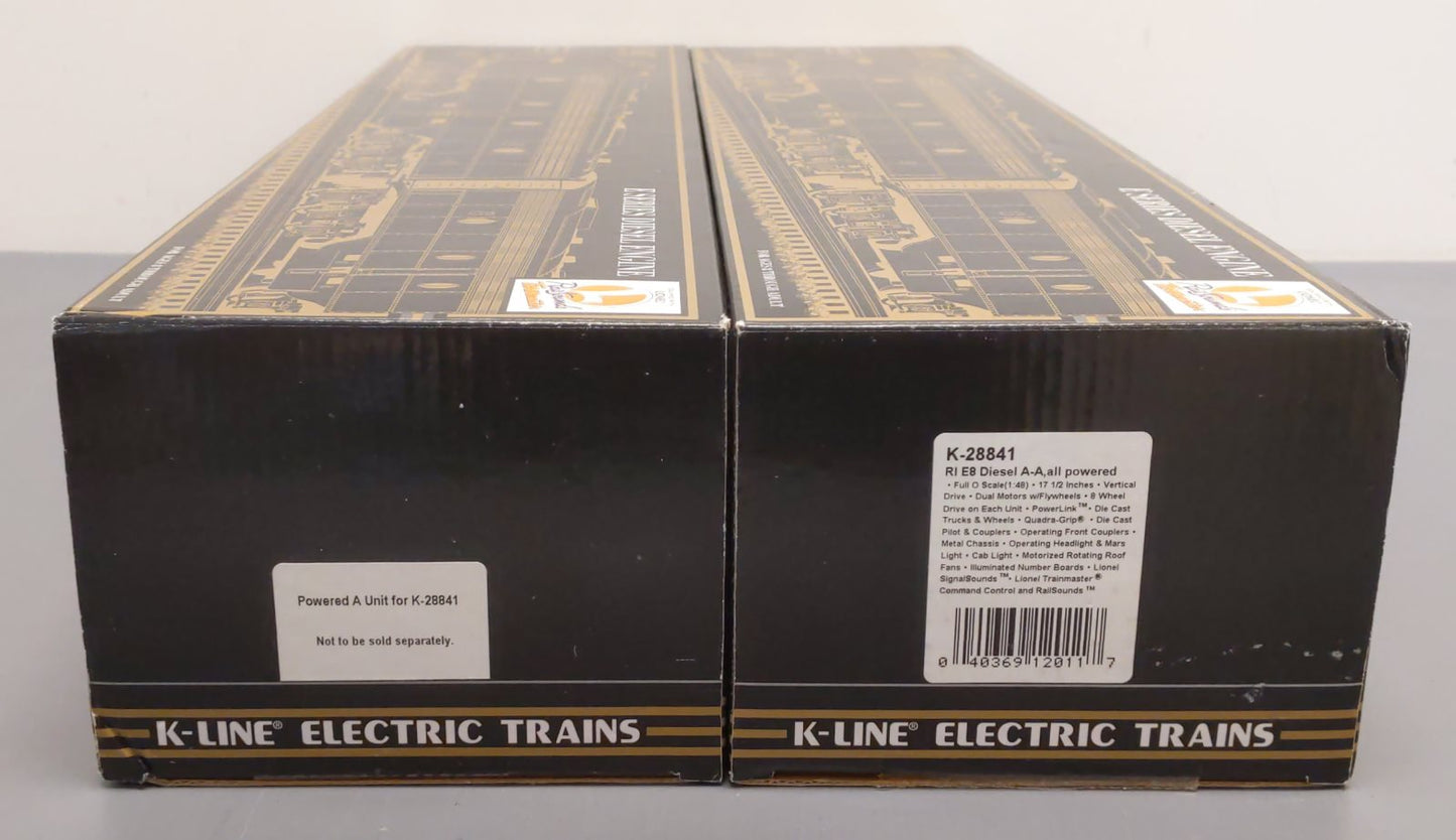 K-Line K-28841 O Rock Island E Series AA Diesel Engine Set w/TMCC EX/Box