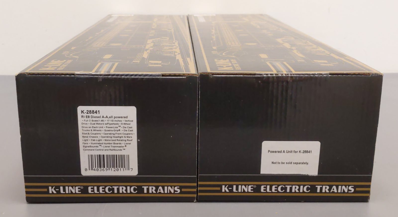 K-Line K-28841 O Rock Island E Series AA Diesel Engine Set w/TMCC EX/Box