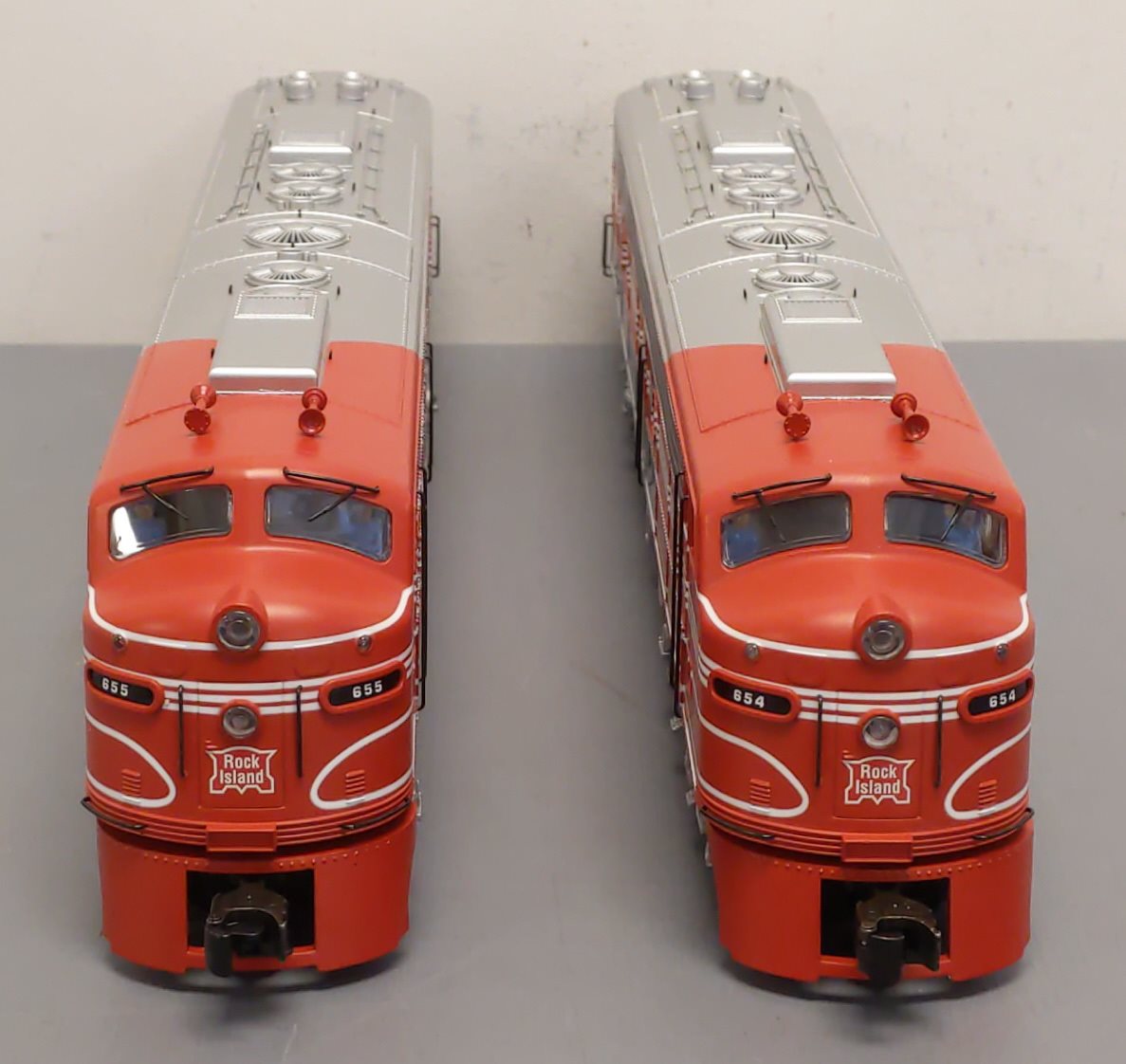 K-Line K-28841 O Rock Island E Series AA Diesel Engine Set w/TMCC EX/Box