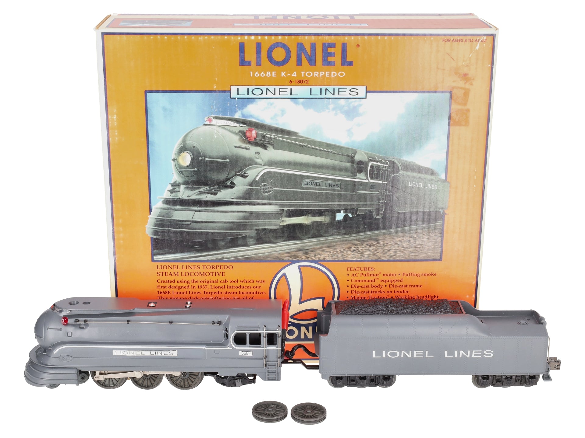 Lionel 6-18072 O Gauge Torpedo Steam Locomotive & Tender