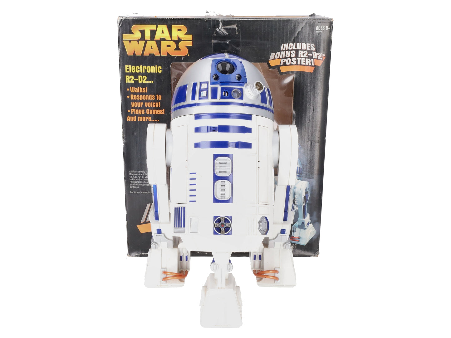 Hasbro 85893 Star Wars Electronic Interactive R2-D2 Robot EX/Box