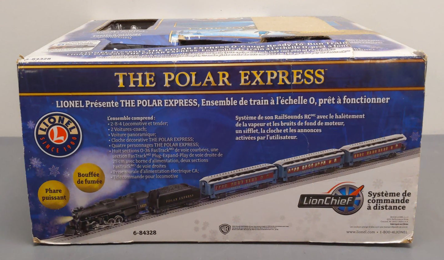 Lionel 6-84328 The Polar Express O Gauge Steam Train Set with Bluetooth VG/Box