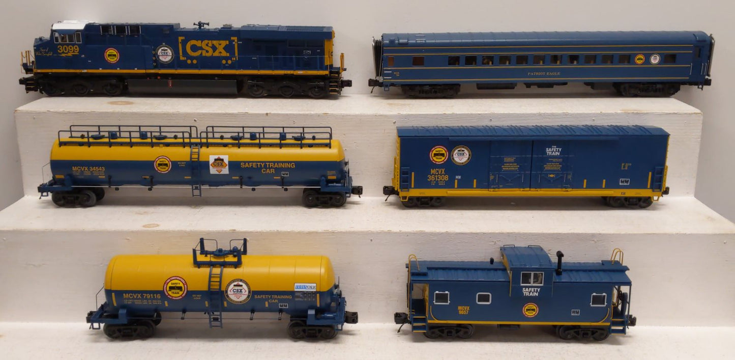 MTH 20-20513-1 O Gauge CSX ES44 Loco Safety Electric Train Set w Proto-Sound 3.0