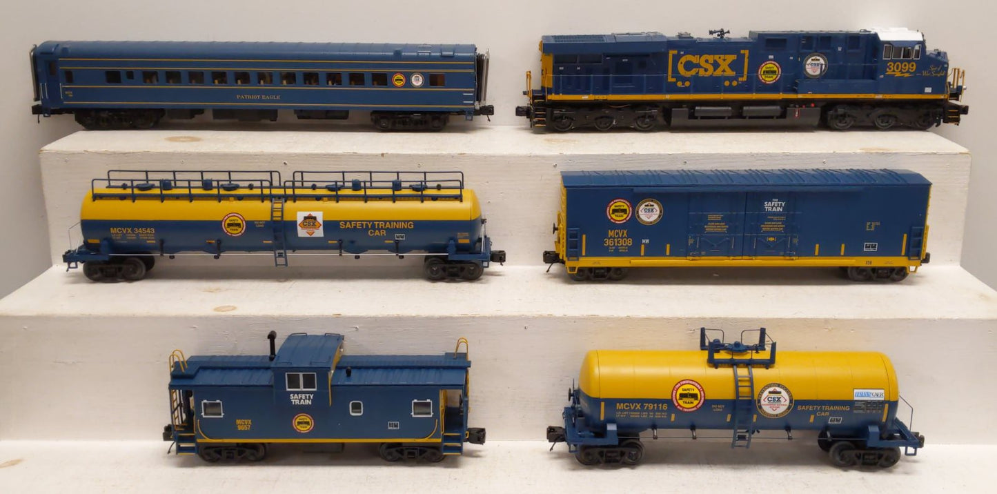 MTH 20-20513-1 O Gauge CSX ES44 Loco Safety Electric Train Set w Proto-Sound 3.0