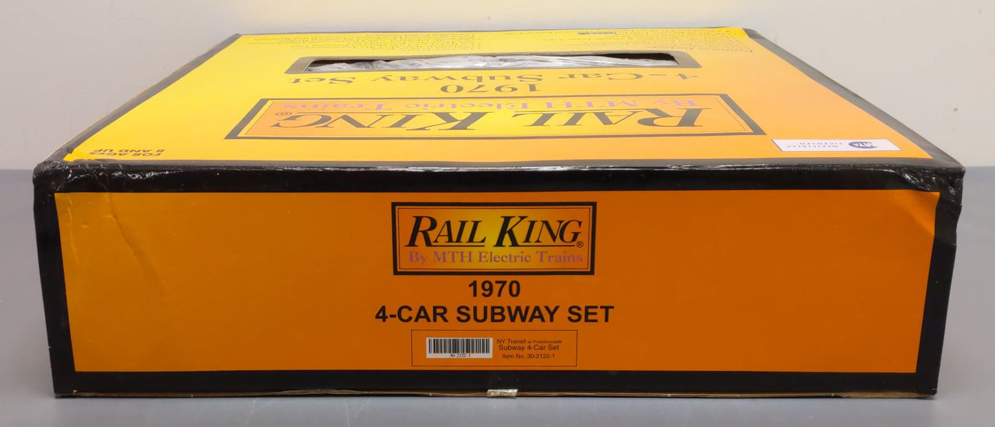 MTH 30-2122 O MTA New York Transit Subway Car Set (Set of 4) EX/Box