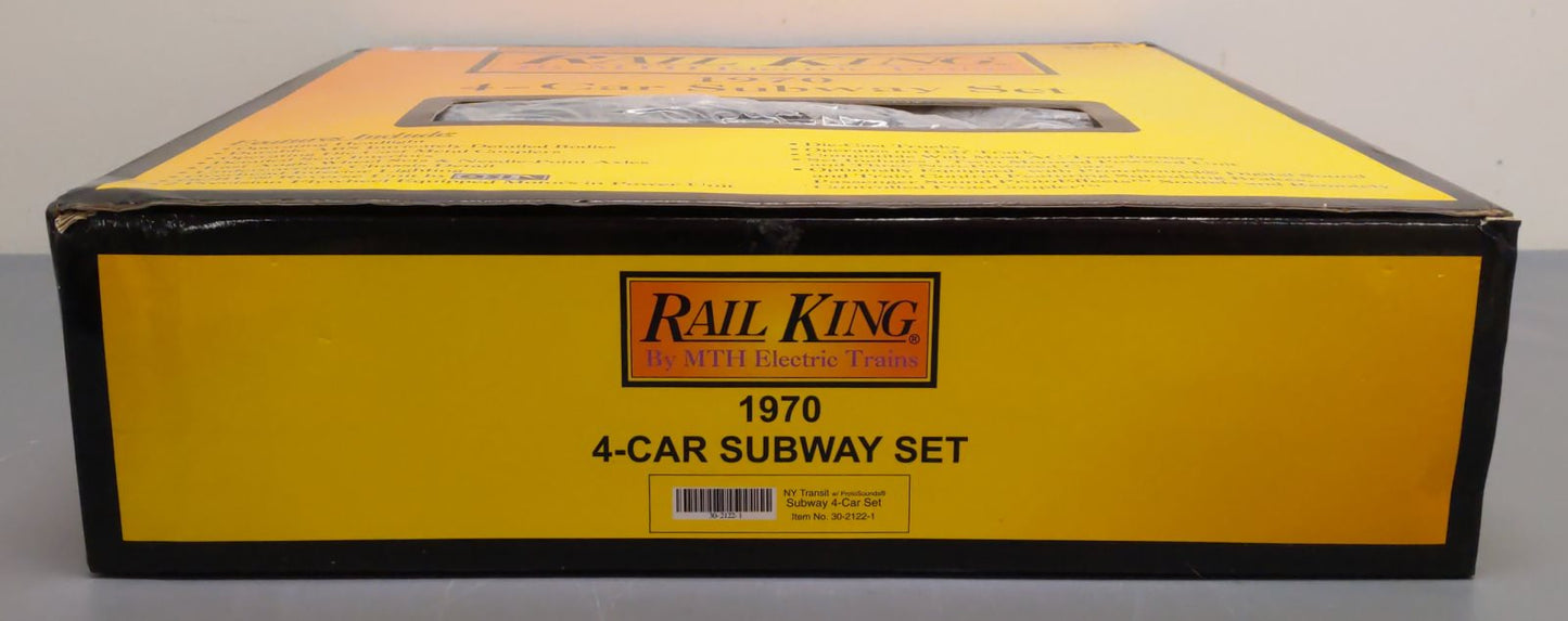 MTH 30-2122 O MTA New York Transit Subway Car Set (Set of 4) EX/Box