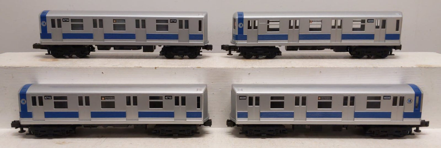 MTH 30-2122 O MTA New York Transit Subway Car Set (Set of 4) EX/Box