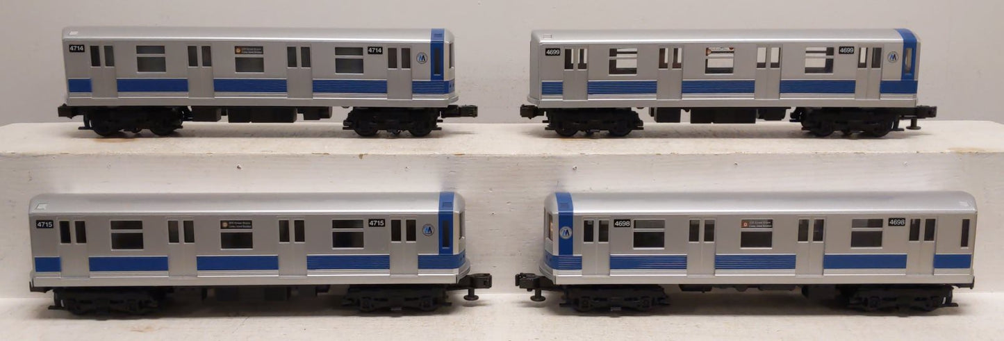MTH 30-2122 O MTA New York Transit Subway Car Set (Set of 4) EX/Box