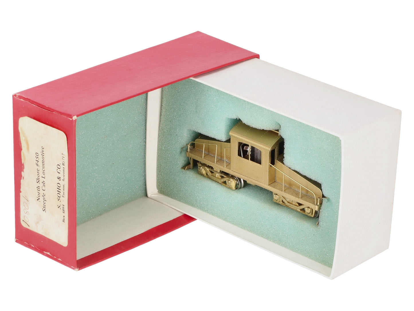 S. Soho & Co. HO BRASS North Shore Steeple Cab Locomotive #450 EX/Box