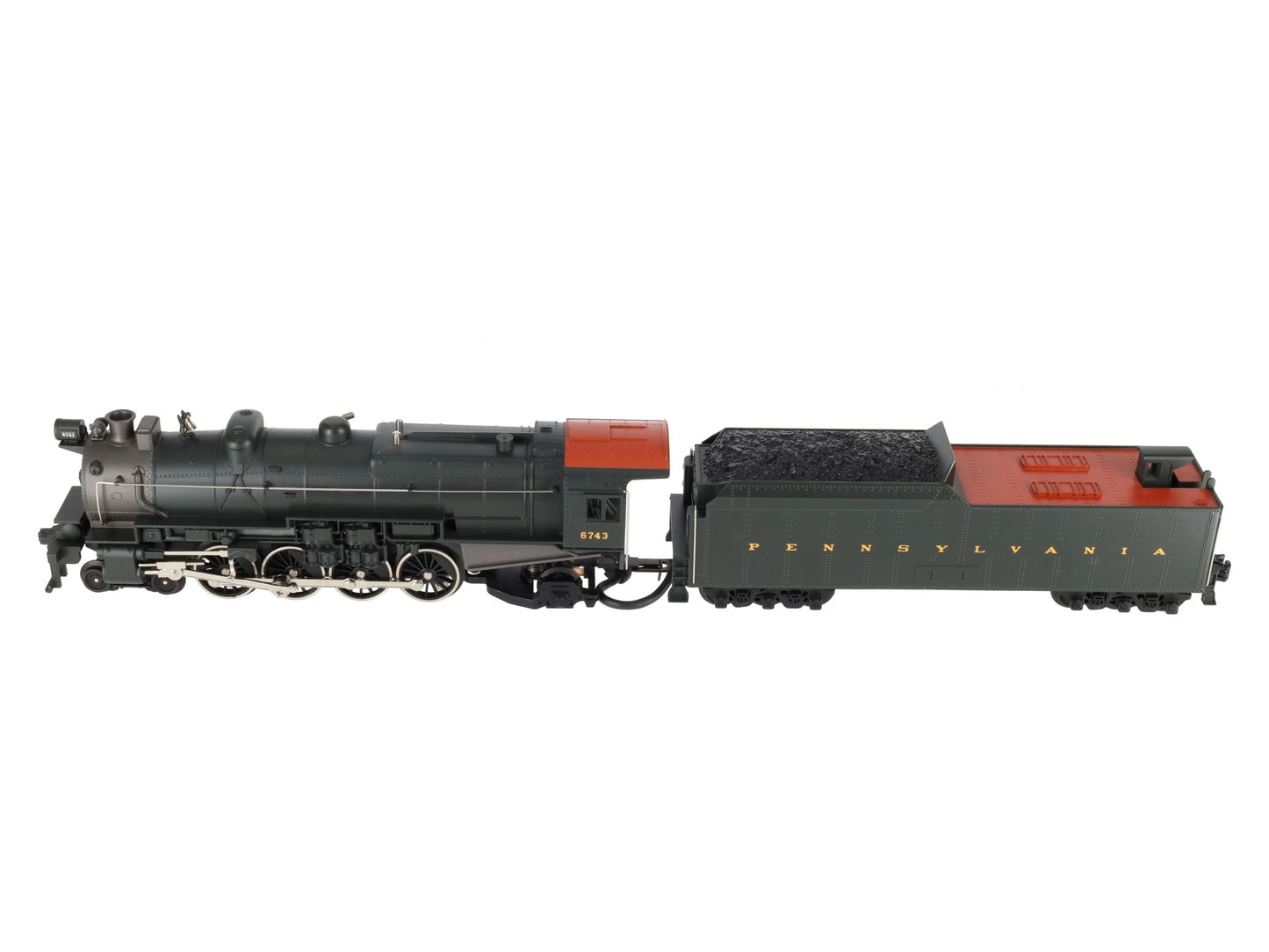 MTH 30-1168-1 O Pennsylvania 4-8-2 M1a Steam Locomotive & Tender w/PS2 #6743 EX/Box