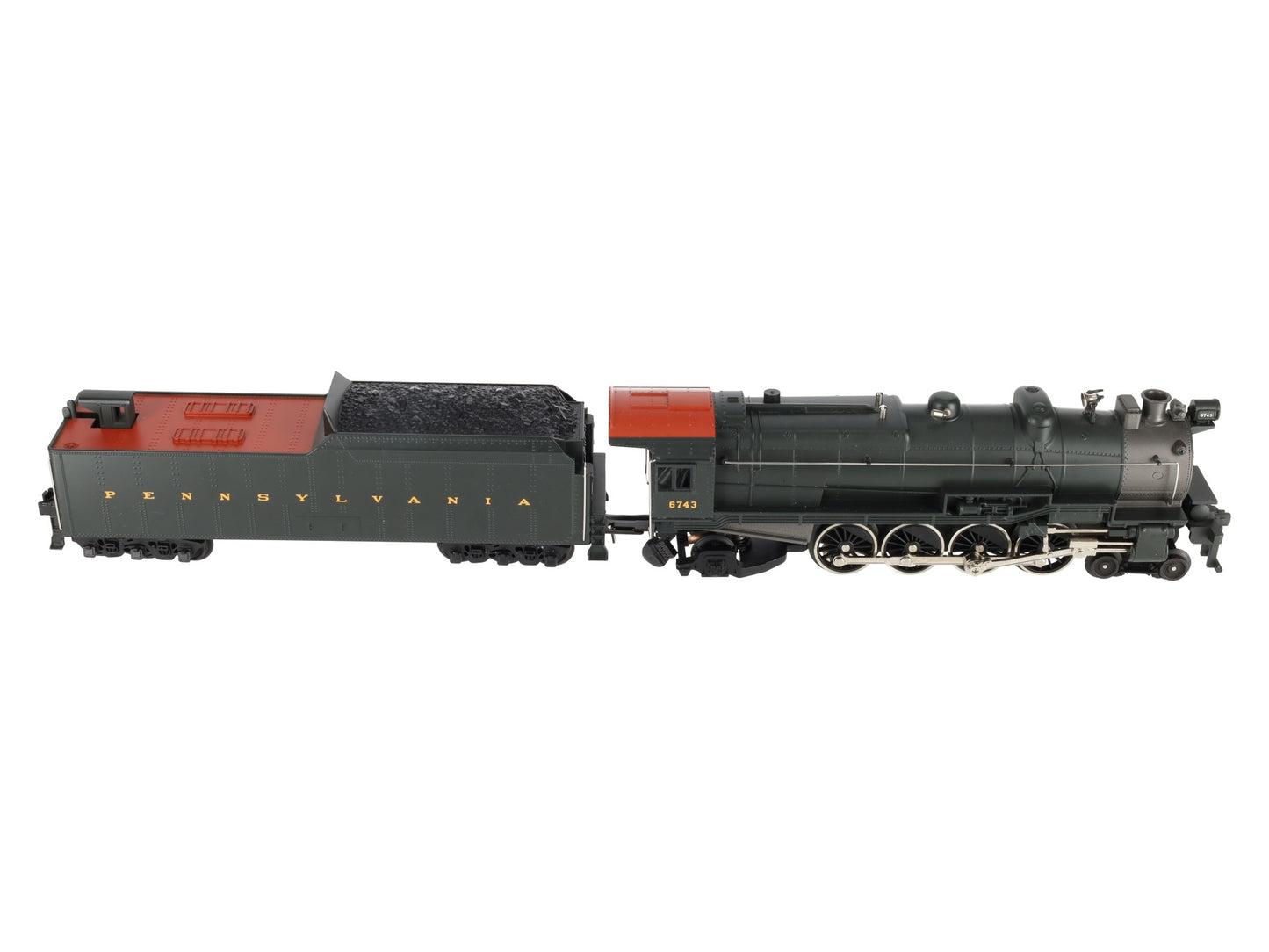 MTH 30-1168-1 O Pennsylvania 4-8-2 M1a Steam Locomotive & Tender w/PS2 #6743 EX/Box