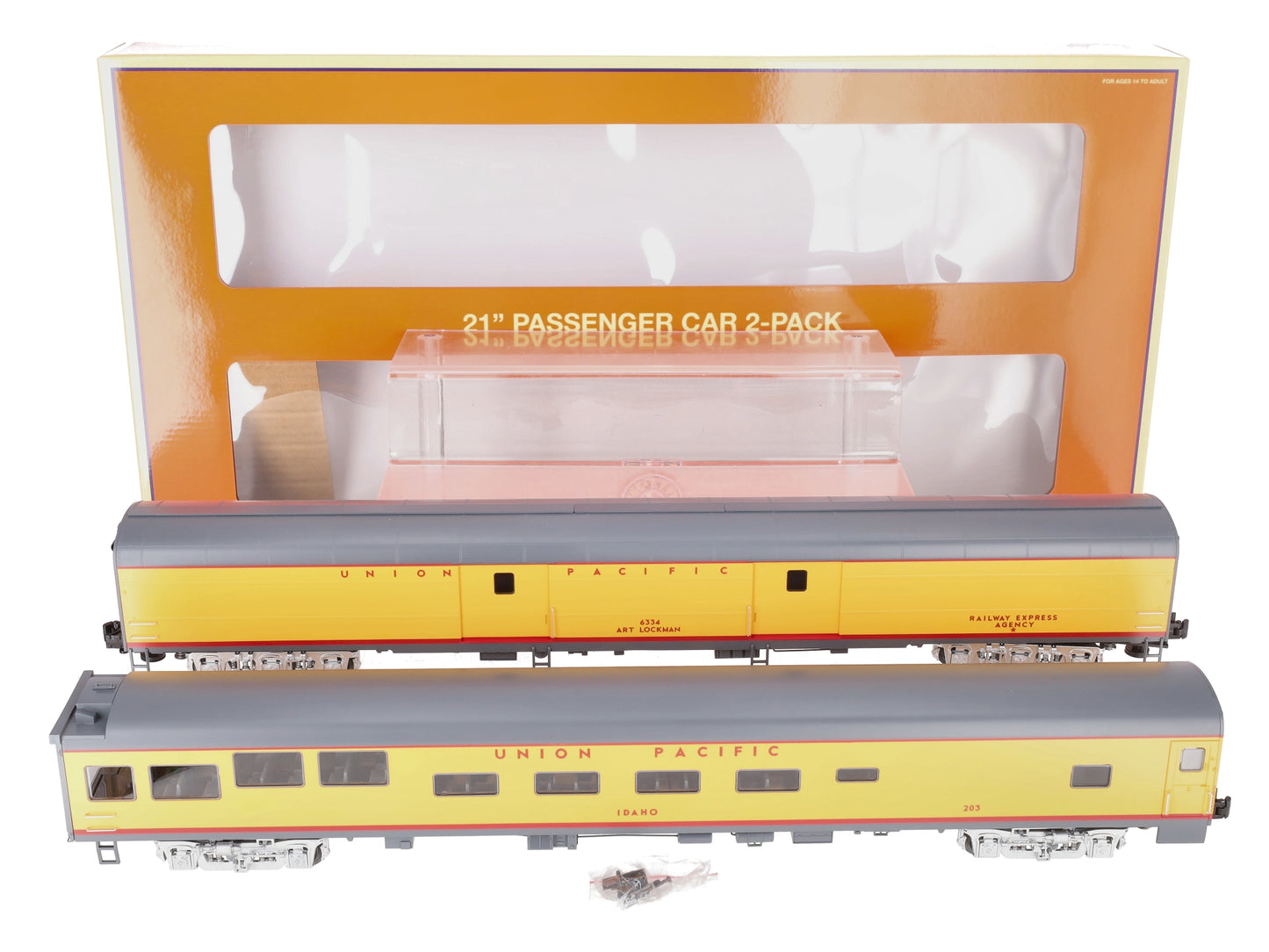 Lionel 2327280 O Union Pacific Excursion 21" Passenger Car (Set of 2)