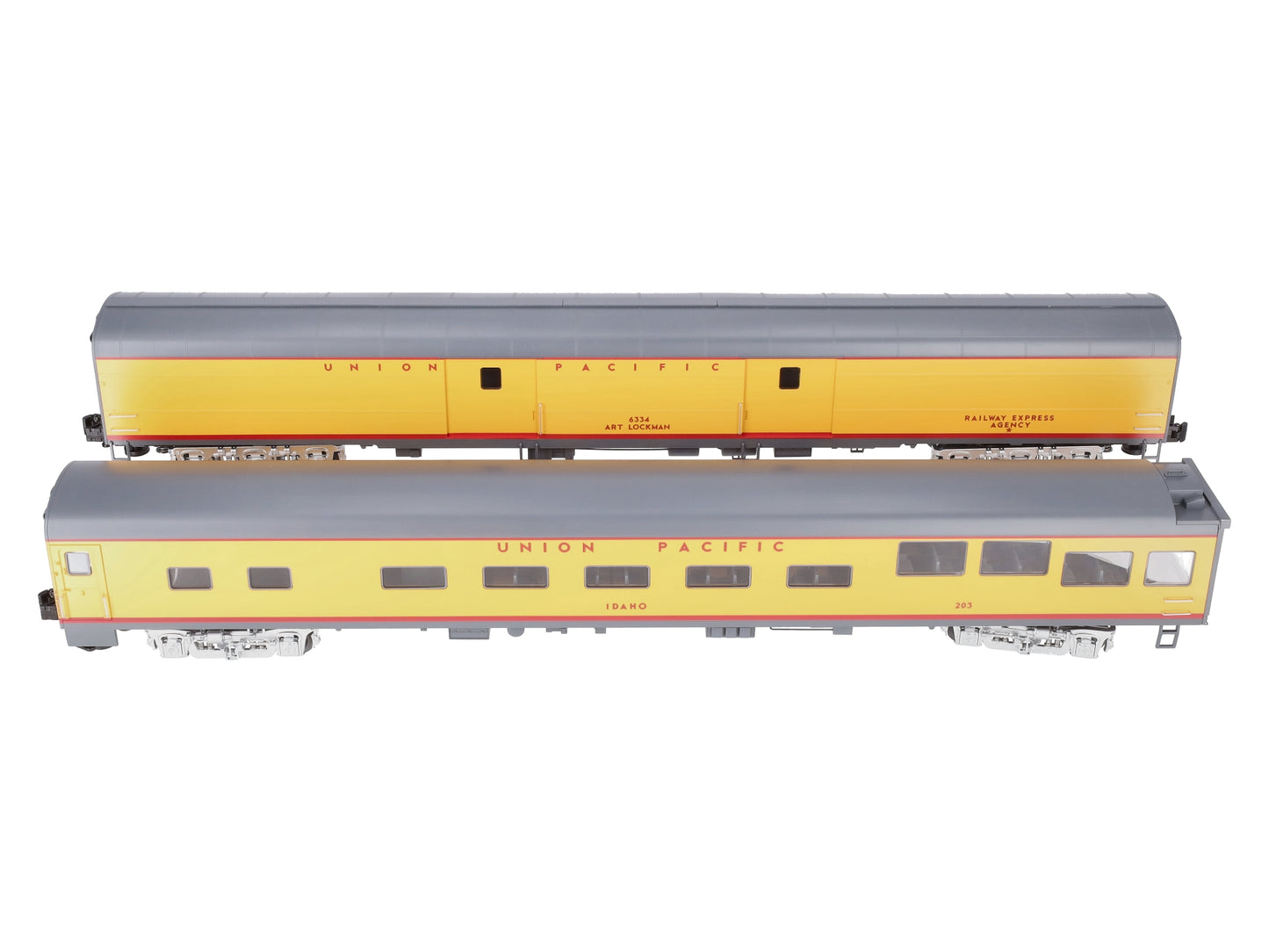 Lionel 2327280 O Union Pacific Excursion 21" Passenger Car (Set of 2)