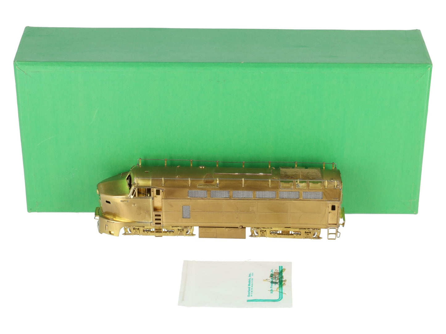 Overland 1862 HO BRASS PRR Baldwin RF-16 Shark Nose Diesel Locomotive -Unpainted EX/Box