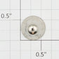 Acme 320-25 Ornamental Nickel Bell with Clapper