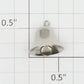 Acme 320-25 Ornamental Nickel Bell with Clapper