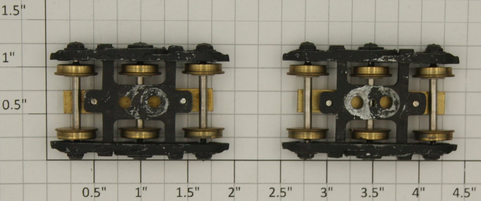 Acme 200-8 HO Metal Passenger Car 6-Wheel Truks (Pair of 2)