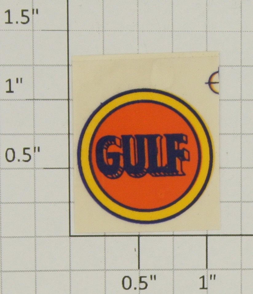 Noma 450-14 "Gulf" Sticker Decal with Yellow Border