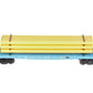 MTH 30-76714 O G.E. Oil and Gas Flat Car with Bulkheads and Pipe Load #2018