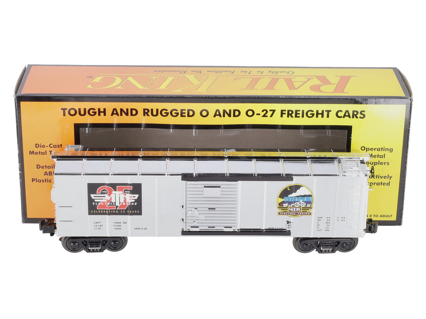 MTH 30-74219 O Gauge MTH 25th Anniversary Box Car NIB