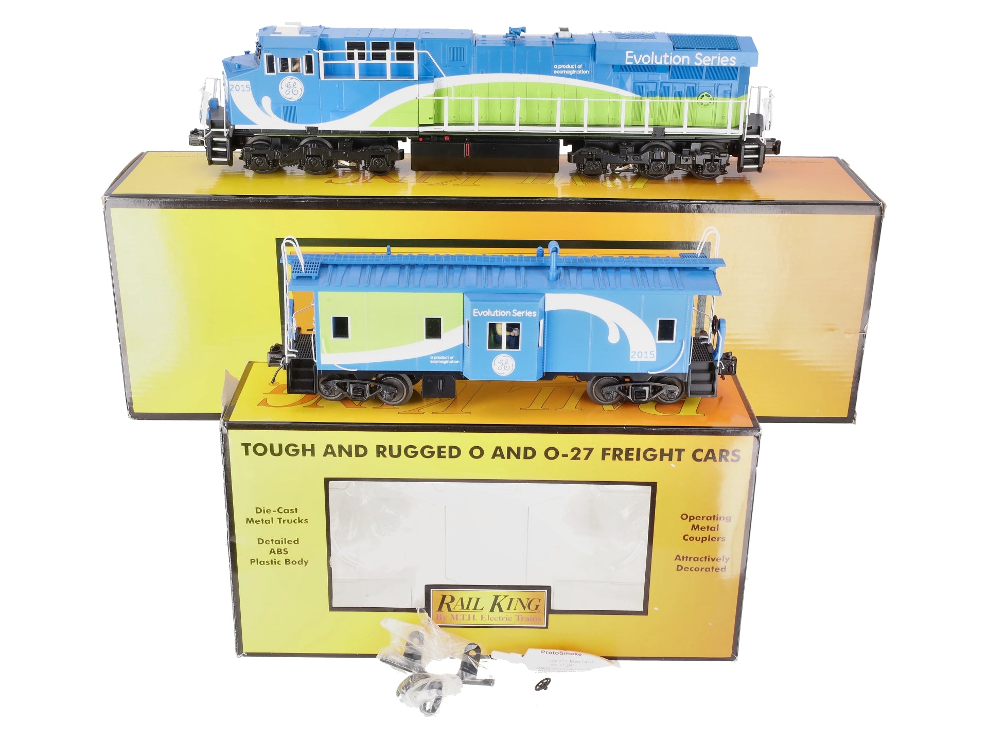 MTH 30-20524-1 GE Demonstrator (#2015) ES44AC Imperial Diesel Freight Boxed Set