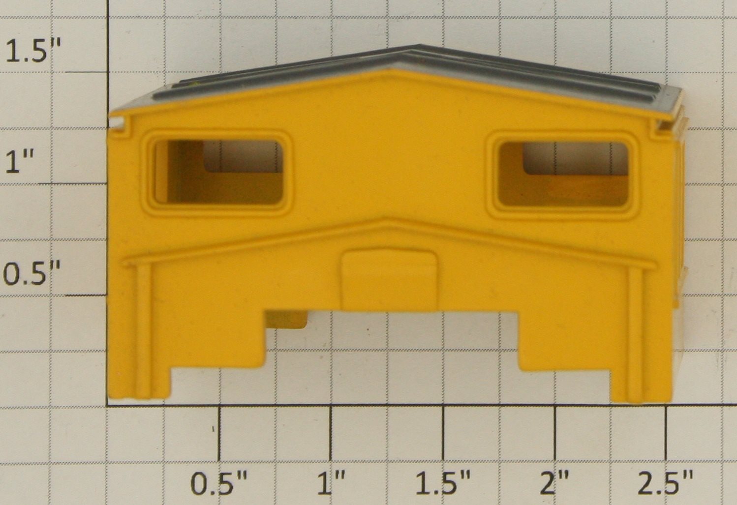Lionel 19700-17 Yellow/Dark Gray Extended Vision Caboose Cab