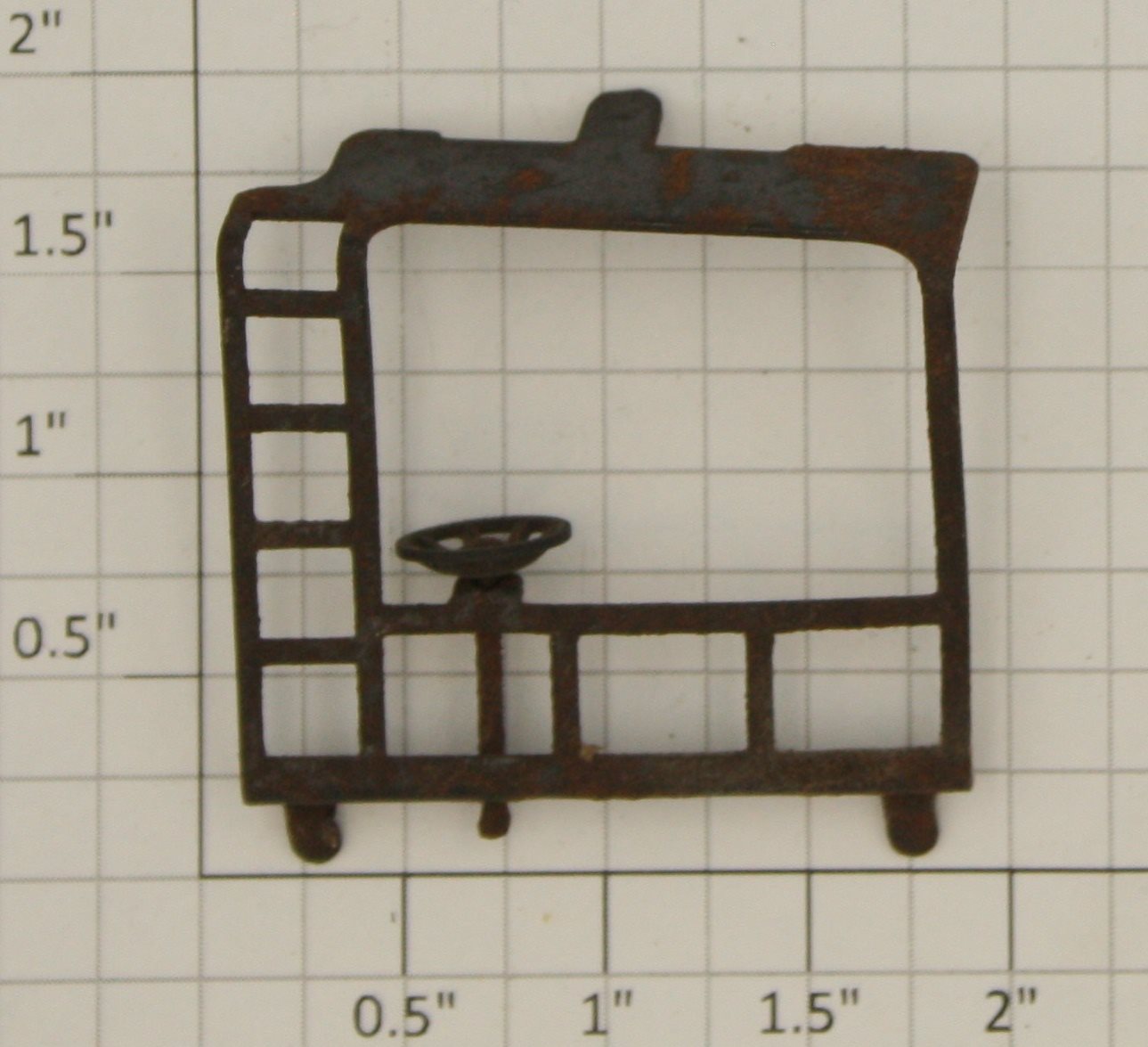 Lionel 2757-20 Metal End Railing with Wheel - Fits 2457, 2757, 2472
