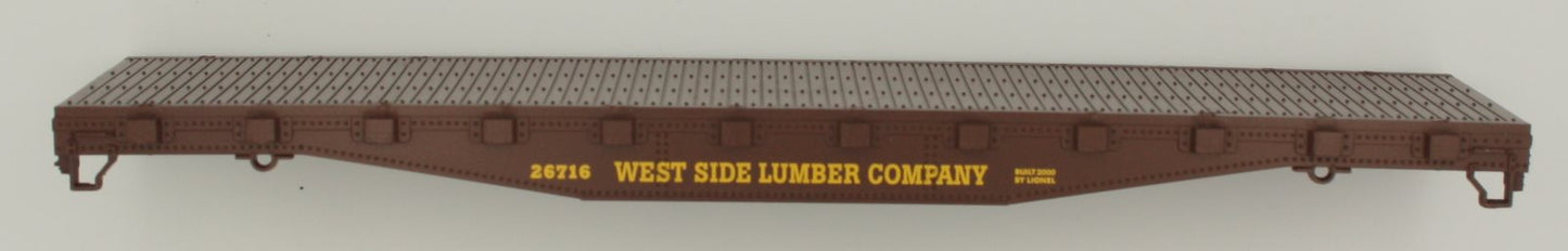 Lionel 26716-1 West Side Lumber Company Brown Flat Car